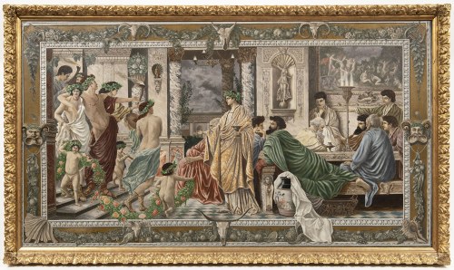 "Das Gastmahl des Platon" (Sympozjum Platona)., Anselm Feuerbach