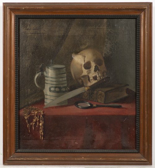 martwa natura Vanitas, XIX-wieczny malarz