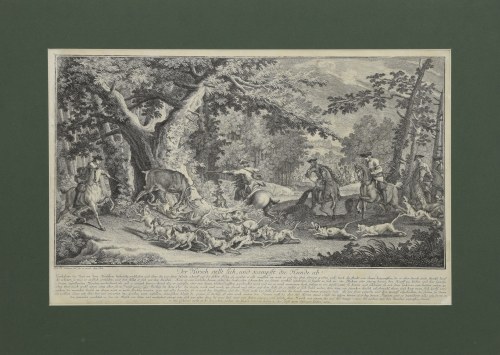 Polowanie na jelenia, Johann Elias Ridinger