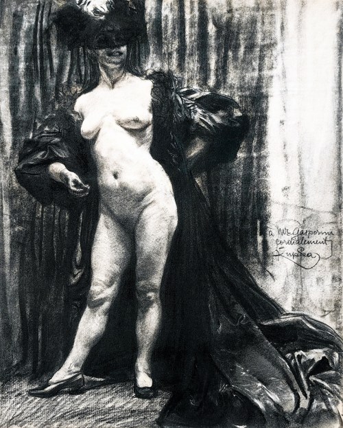 Naga kobieta we wnętrzu, František Kupka