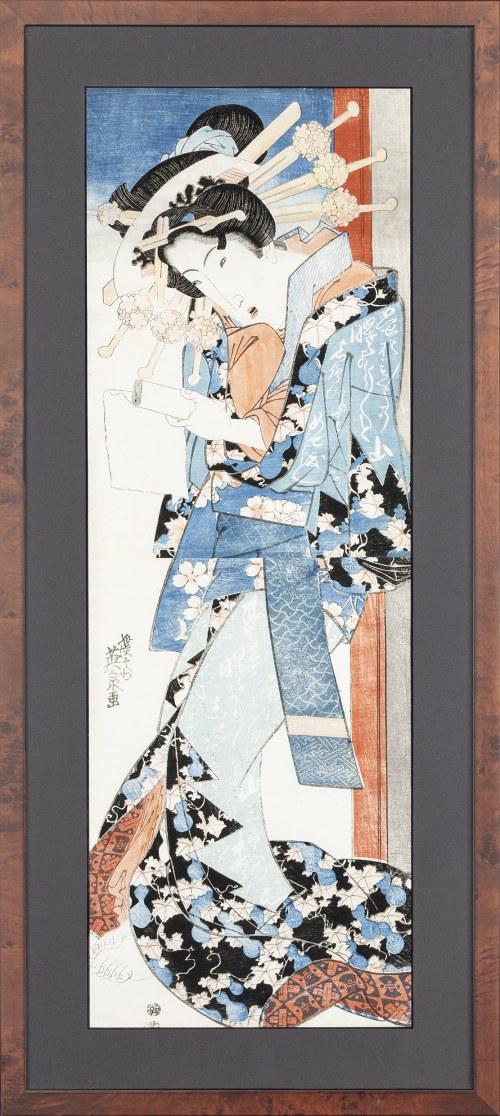 Oiran [kurtyzana najwyższej rangi], ok. 1830-1845, Keisai Eisen