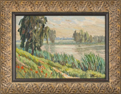 Nad rzeką, 1953, Franciszek Wójcik