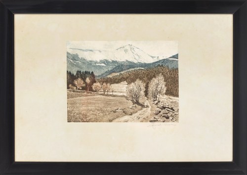 Karkonosze jesienią, lata 30. XX w., Friedrich Iwan