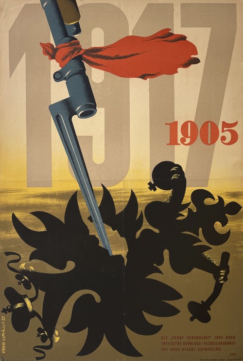 1905 (plakat propagandowy), 1955, Eryk Lipiński