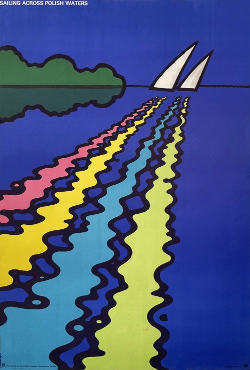 Sailing across polish waters, 1980, Witold Janowski