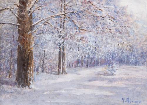Römer, (Elena Romerytė) (1875 - 1947), Pejzaż zimowy;, Helena Römerówna