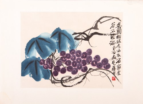Winogrona; 1953, Qi Baishi