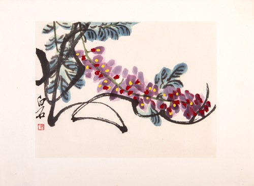 Glicynie; 1953, Qi Baishi
