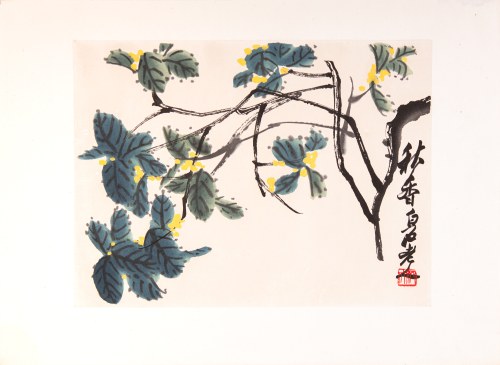 Jesienny osmantus; 1953, Qi Baishi