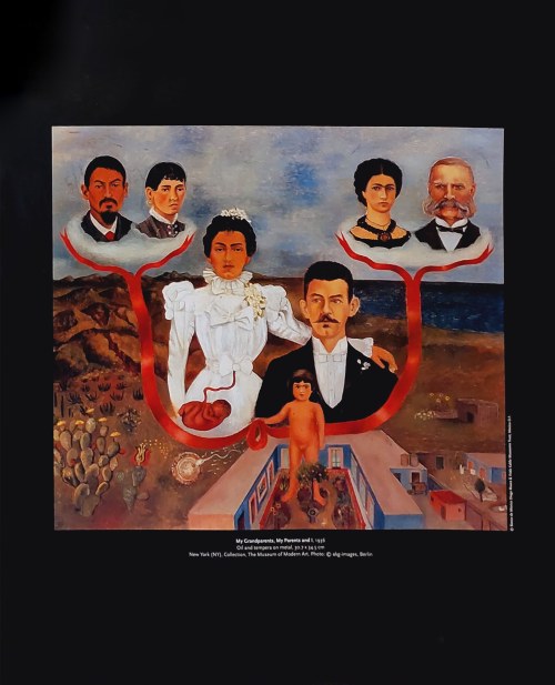 My Grandparents, My Parents and I (Moi dziadkowie, moi rodzice i ja), Frida Kahlo