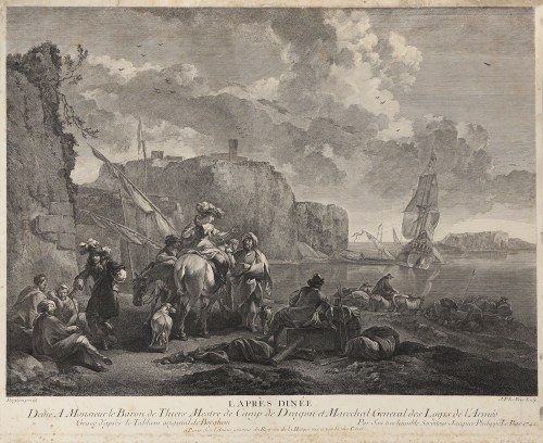 Po kolacji (tyt.oryg. „L Apres Dinée”), 1742, Jacques Philippe le Bas