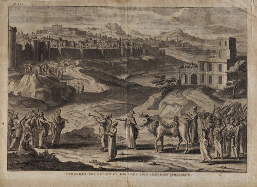 Widok na Jerozolimę, 1730, Jean Baptiste Martin