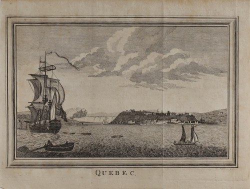 Widok na Quebec w Kanadzie, ok 1777, Gustaw Georg Endner