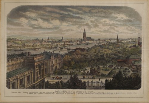 Widok na Frankfurt nad Menem, 1880, W. Klusmeyer