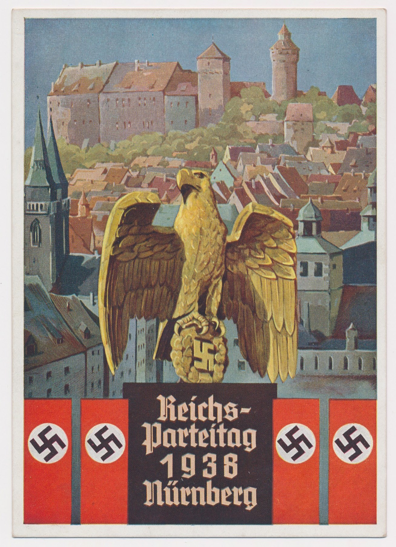 Niemcy, III Rzesza, Pocztówka propagandowa - Norymberga 1938 - Aukcja ...