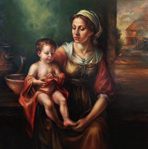 Madonna z Dzieciątkiem, 2025, Katarzyna Paleta