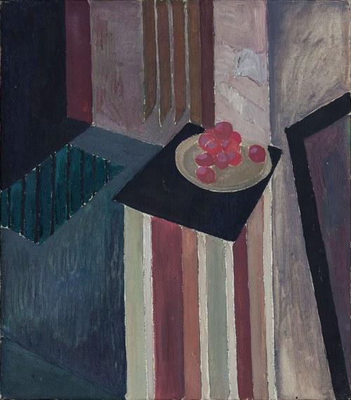 Martwa natura z malinami [Martwa natura III], przed 1964, Bolesław Omieciński