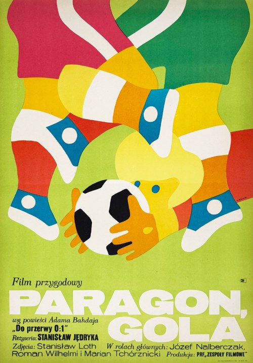 Paragon gola, plakat filmowy, 1970, Maciej Żbikowski