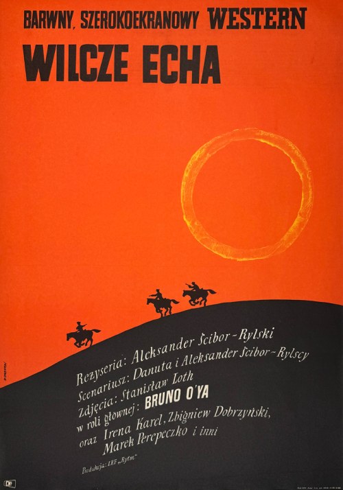 Wilcze echa, plakat filmowy, 1968, Marian Stachurski