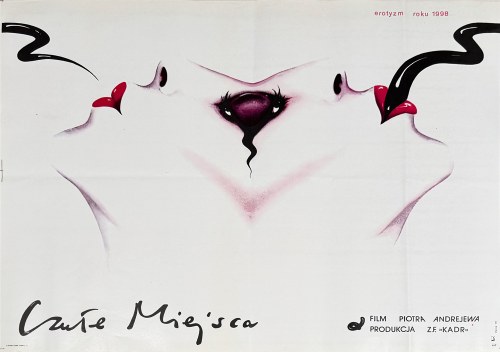 Czułe miejsca, plakat filmowy, 1981, Danuta Bagińska-Andrejew