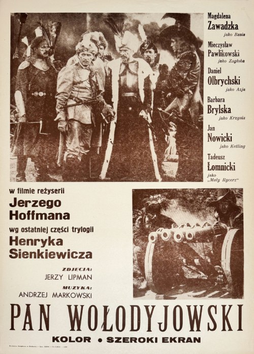 afisz filmowy, 1984, Pan Wołodyjowski