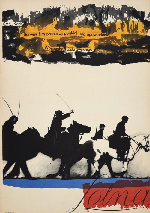 Lotna, plakat filmowy, 1959, Wojciech Zamecznik