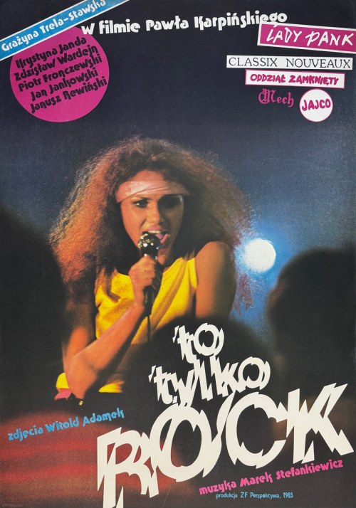 To tylko Rock, plakat filmowy, 1984, Witold Dybowski