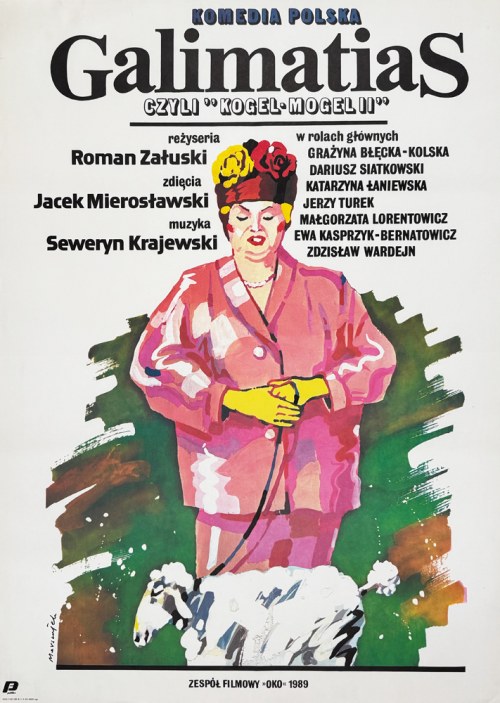 Galimatias, czyli kogel-mogel II, plakat filmowy, 1989, Grzegorz Marszałek