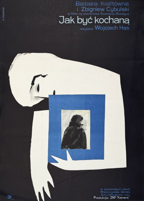 Jak być kochaną, plakat filmowy, 1962, Witold Janowski