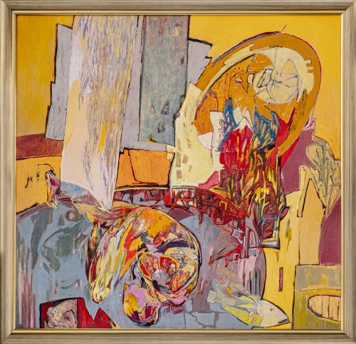 bez tytułu (Abstrakcja w żółcieniach), 1990, Dorota Madej-Kruszelnicka