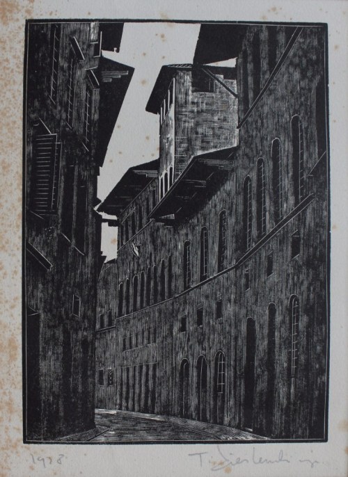 Palazzo Mozzi(1928, z cyklu „Florencja”), Tadeusz Cieślewski Syn