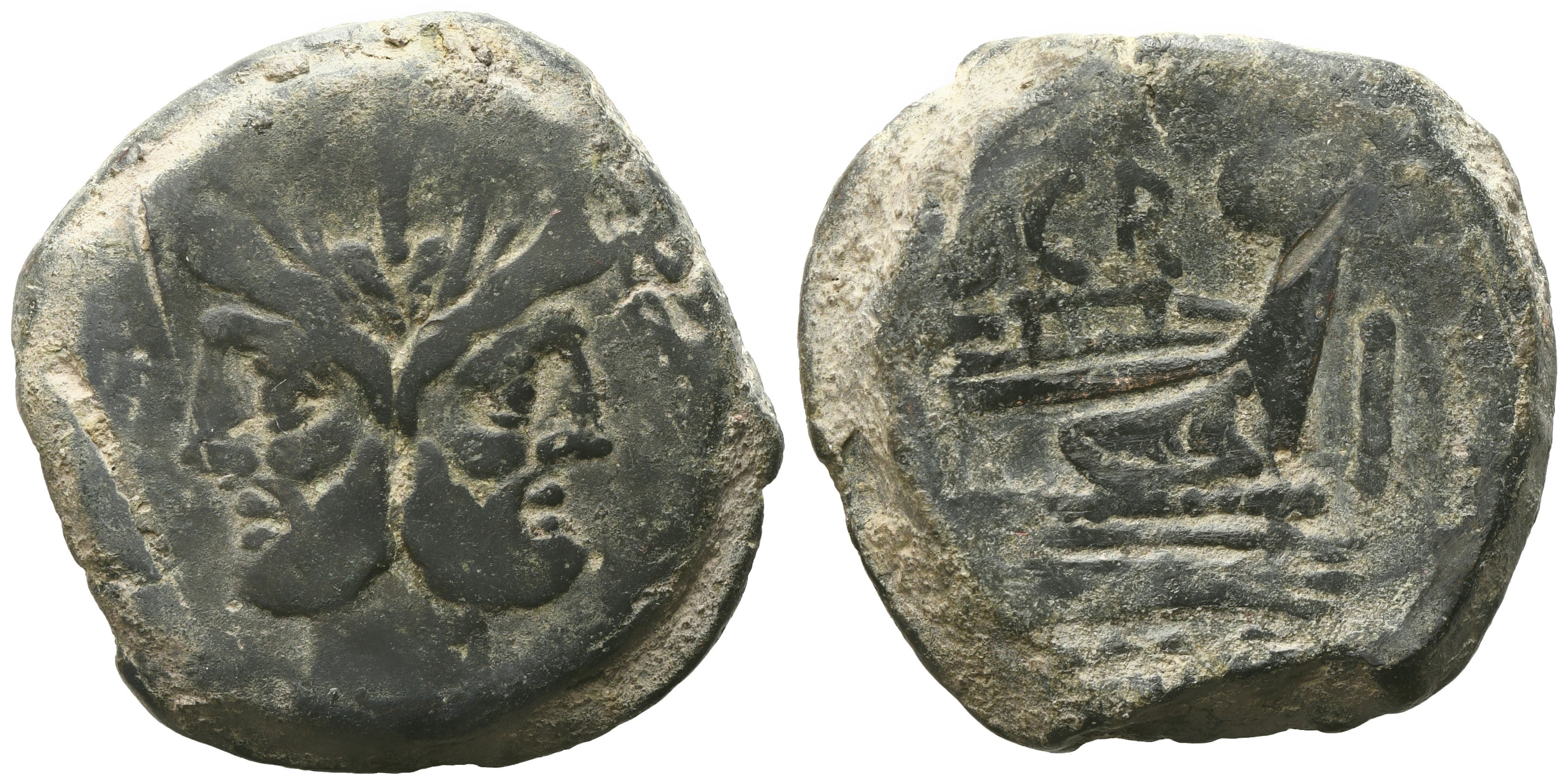 C. Scribonius, As, c. 154 BC; Æ (37,52 g; 32 mm; 9 h) - Online auction /  Online bidding - Price - OneBid