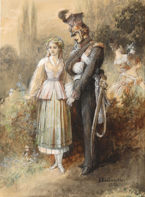 Zosia i Pan Tadeusz, 1882, Michał Elwiro Andriolli
