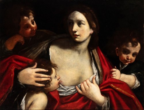 Alegoria miłosierdzia, Giacomo Cavedone