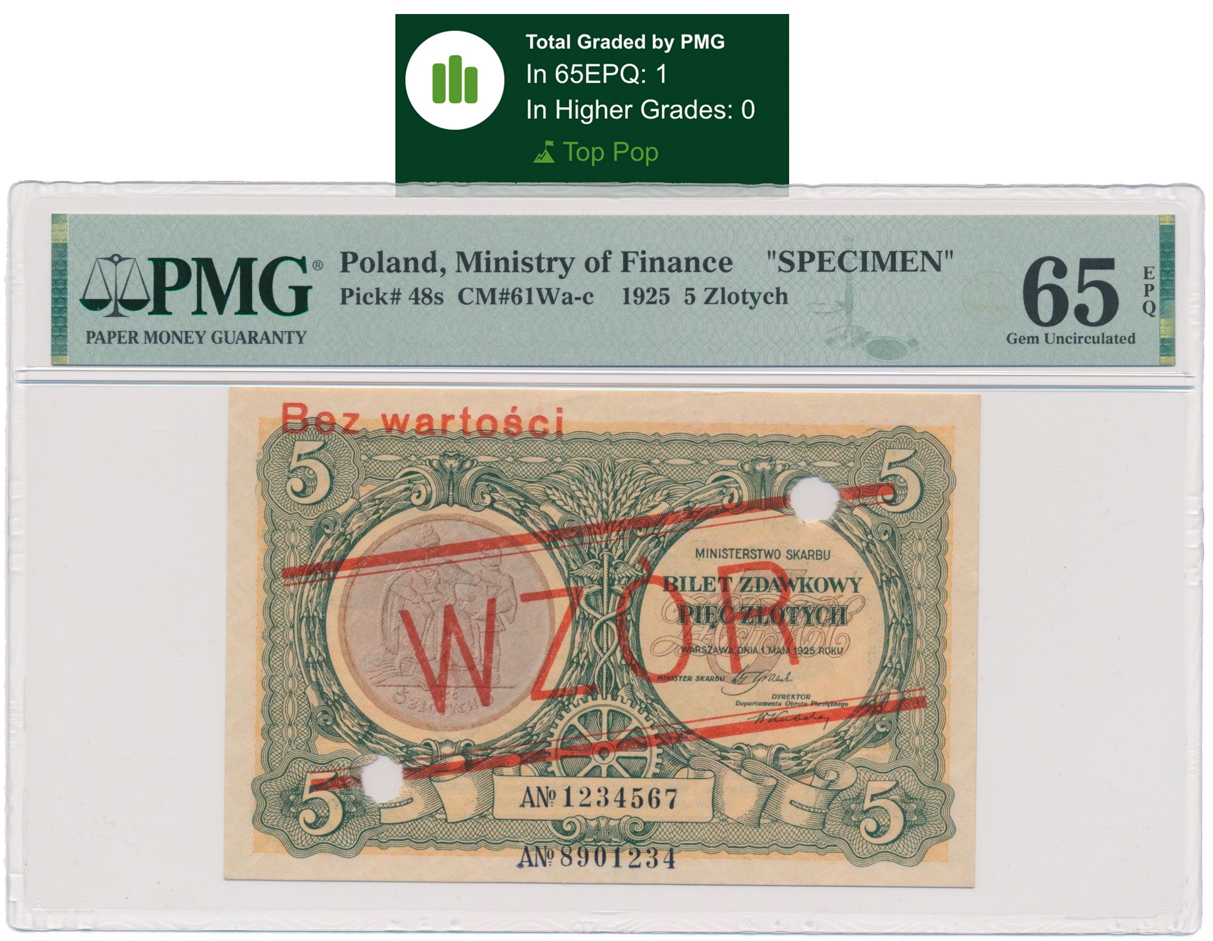 5 złotych 1925 - WZÓR - A 1234567/8901234 - Aukcja internetowa ...