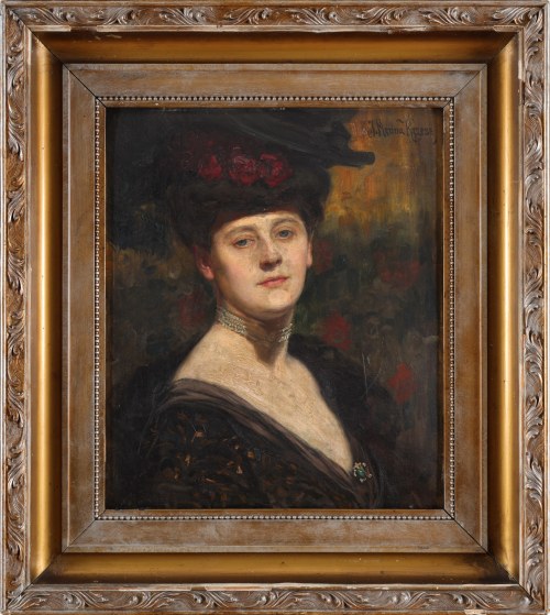"Dama z kolią", Józef Męcina-Krzesz