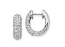 58 CT W ZŁOCIE - 840 NAT 18K, KOLCZYKI Z NATURALNYM DIAMENTEM 1