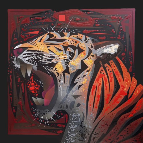 Tiger z cyklu Wild Legends, 2025, Artur Marciniszyn