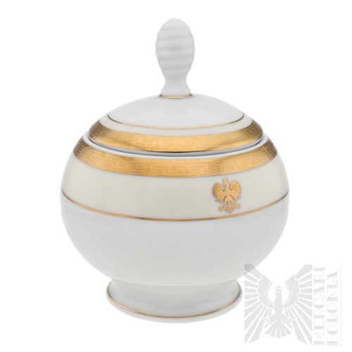 Porcelana Śląska dla Ministerstwa Spraw Zagranicznych, Studio Design Collection, III RP - Cukiernica Porcelanowa ze Złoceniami