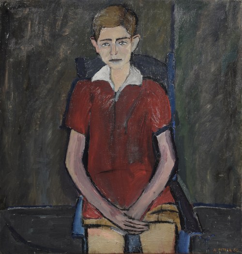 Chłopiec w czerwonej bluzce, 1960, Andrzej Pitera