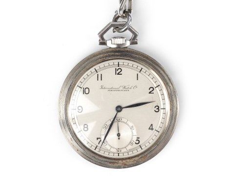 IWC SCHAFFHAUSEN, ELEGANCKI ZEGAREK KIESZONKOWY