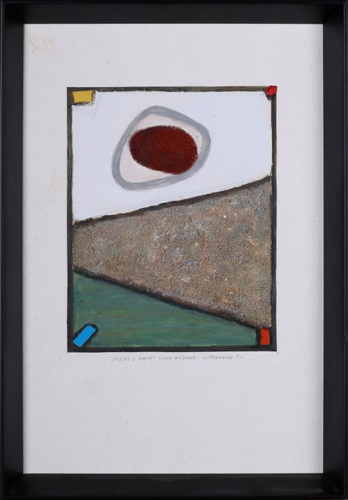 Pejzaż z murem, 1982, Andrzej Podkański