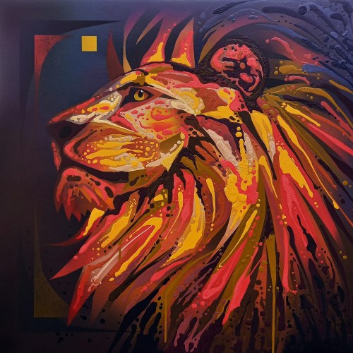 Lion z cyklu Wild Legends, 2025, Artur Marciniszyn