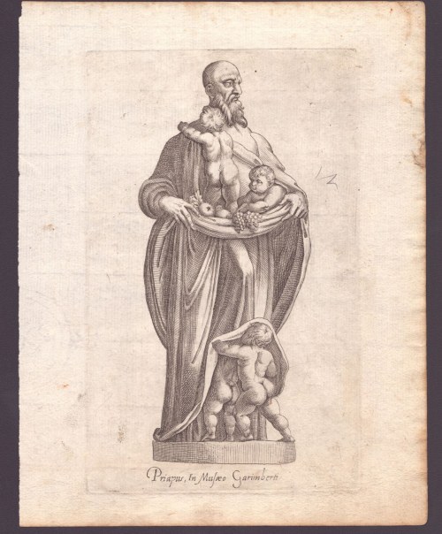 Giovanni Battista Cavalieri Priapus w Muzeum Garimberti,, Giovanni Battista Cavalieri