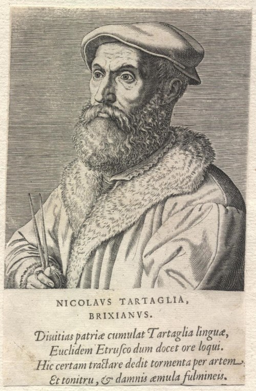 Philip Galle Nicolaus Tartaglia, Brixianus,, Philip Galle