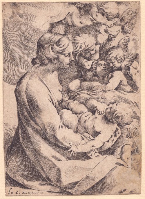 Ludovico Carracci Madonna z Dzieciątkiem i aniołami,, Ludovico Carracci