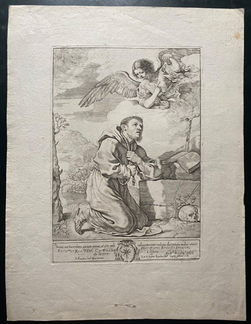 Giovanni Battista Pasqualini Święty Franciszek z Asyżu, wg Guercino, 1630 r., Giovanni Battista Pasqualini