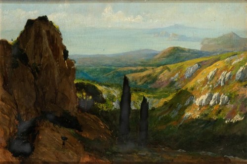 1928 Pejzaż z lasem, Alessandro Morani