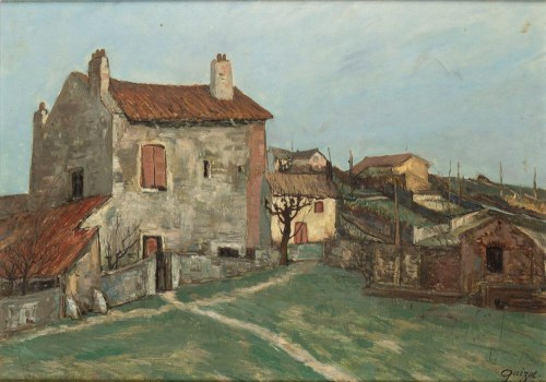 Pejzaż wiejski, Alphonse Quizet