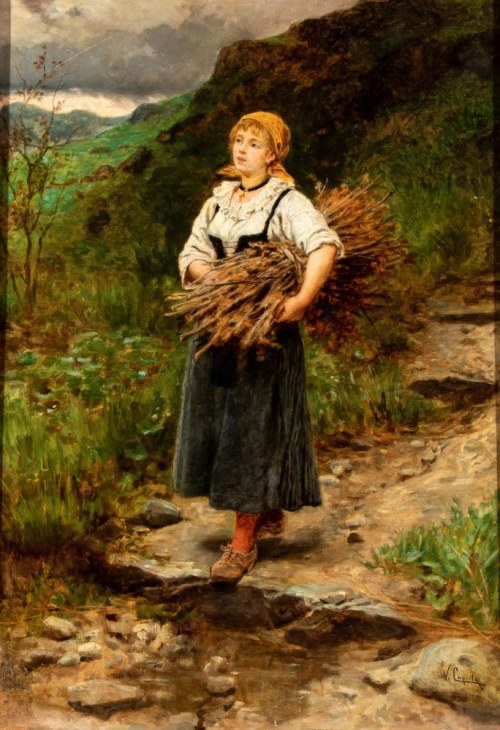 Chłop z wiązką drewna, Vincenzo Caprile